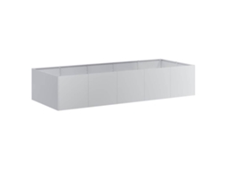 Planter, Planters Vidaxl Prateado Aço (200 X 80 X 40 Cm)