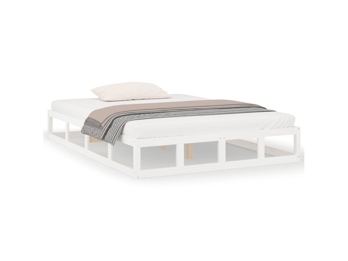 Bed Frame, Bed Frames Vidaxl Branco Madeira (120 X 200 Cm)