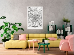 Quadro ARTGEIST City Plan: Wroclaw (1 Part) Vertical (20x30)