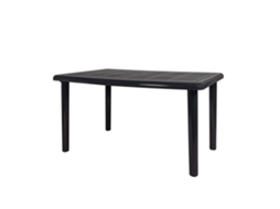 Mesa Rectangular Reciclada Exterior 140x90 Cinza Vulcânico Olot Garbar