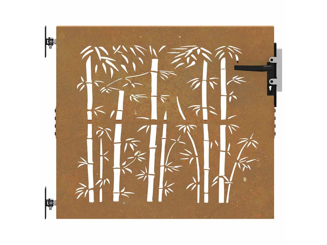 Garden Gate, Garden Gates Vidaxl Marrom Aço (85 X 100 Cm)