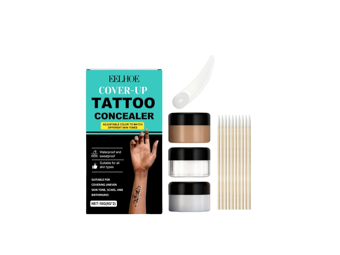 Concealer para Tatuagens Eelhoe, Portátil e de Alta Cobertura, Ideal para Retoques Rápidos LAXISCREED