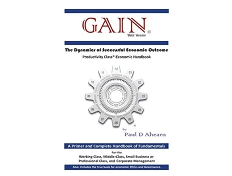 Livro Gain The Dynamics of Successful Economic Outcome de Paul D Ahearn (Inglês)