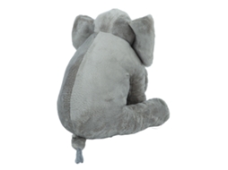Primerox brinquedo de Pelúcia de Elefante Fofo Macio Almofada Decorativa para Casa Quarto Cinza