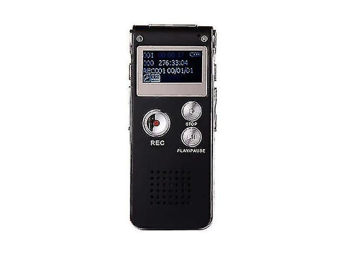Gravador Digital Profissional, Reprodutor De Mp3, Gravador De Voz De 32 Gb Yizhood (preto)