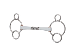 Snaffle Articulado Dupla 3 Prateado 125 Mmberis