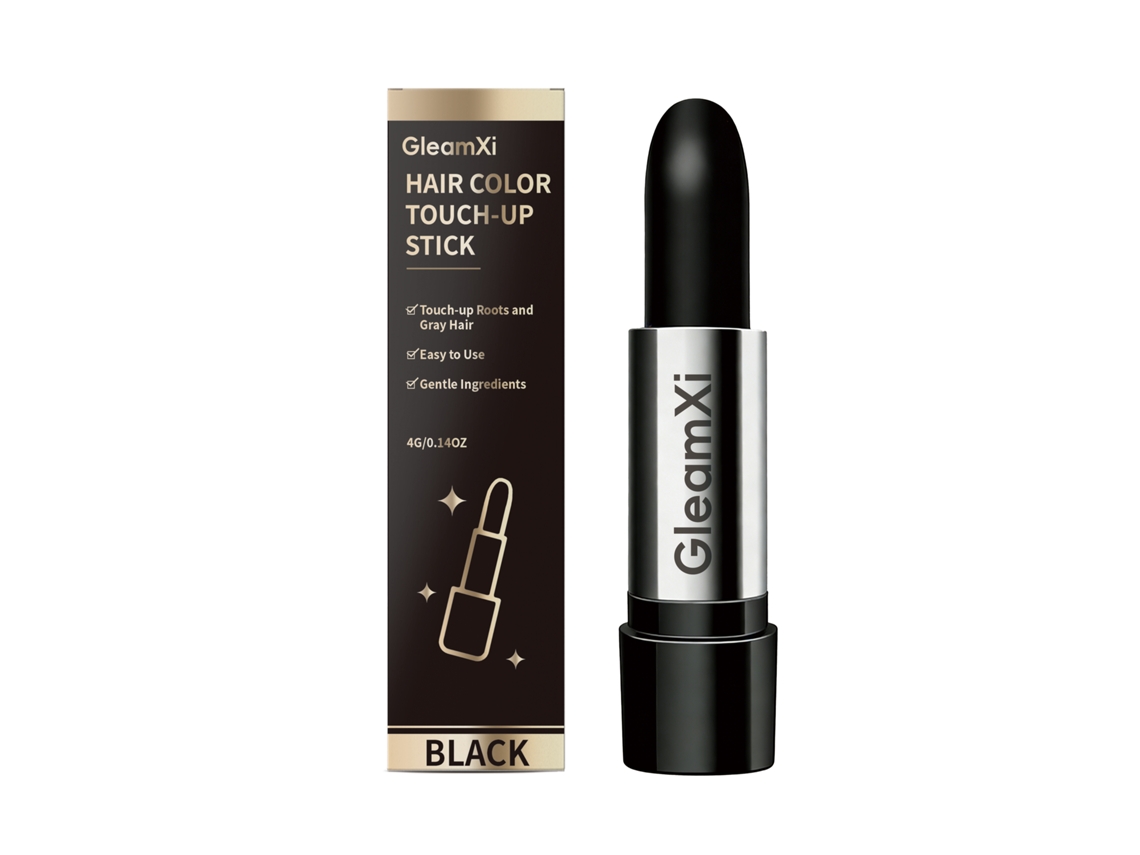 Gleamxi Bastão Toque Cor Preto Cabelo Natural