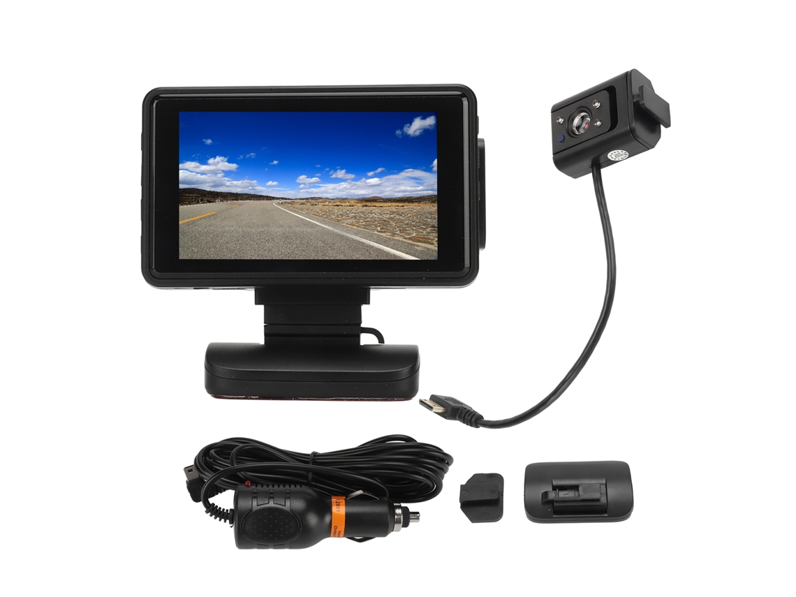 Câmera De Painel Frontal E Traseira 1080p Hd Visão Noturna Detecção De Movimento Gravção Em Loop Com Tela Lcd De 3 Polegadas F9