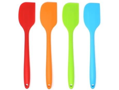 Conjunto de 4 Espátulas de Silicone para Cozinhar