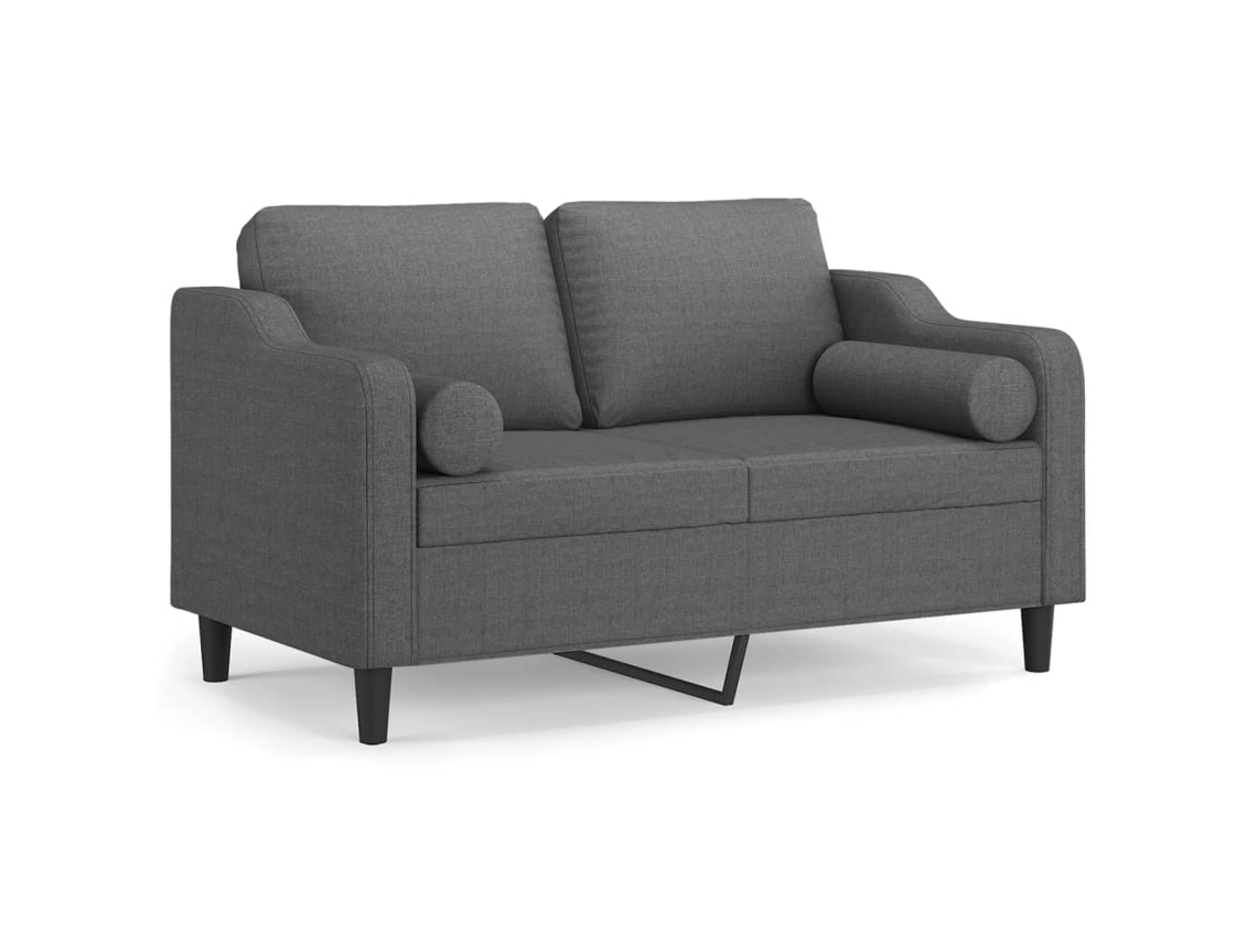 2-seater Sofa, 2-seater Sofas Vidaxl Cinzeto Tecido (n/a)