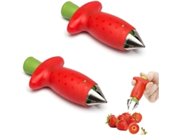Removedor De Talos Morango, 2 Peças Em Aço Inoxidável, Para Remover Talos De Tomate E Morangos