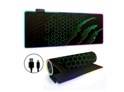 Mouse Pad Com 14 Modos De Luz Rgb E Base Antiderrapante Aquaforge (estilo 25, 4008003mm)