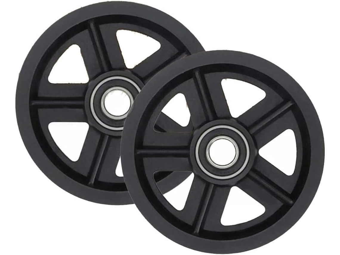 Conjunto De 2 Roldanas Liga Zinco Com Discos Nylon Lisos E Silenciosos