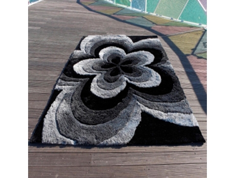 Tapete CARVING (200 x 300 - Poliéster - Cinzento)