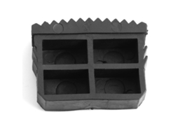 Par de Bases de Borracha Antiderrapante S/MARCA (57x21mm)