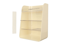 Estante de Maquillaje de Capacidad Grande de Múltiples Capas Con Divisiones Desmontables para Baño, Dormitorio Y Oficina Blanco