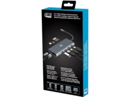 Estação host multiportas USB-C Adesso Auh 4040 9 em 1 (compatível com Taa)