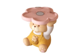 Estátua Urso Fofo Resina para Chaves e Bijuterias Prateleira
