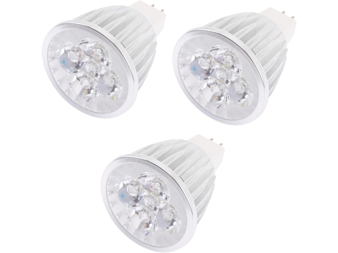 Conjunto De 3 Lâmpadas Led De Substituição Para Holofotes, Com Base, Para Uso Residencial E Comercial.