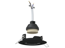 Conjunto 24 Spotlight Interno Vidaxl Preto Metal (9 X 9 X 2.5 Cm)