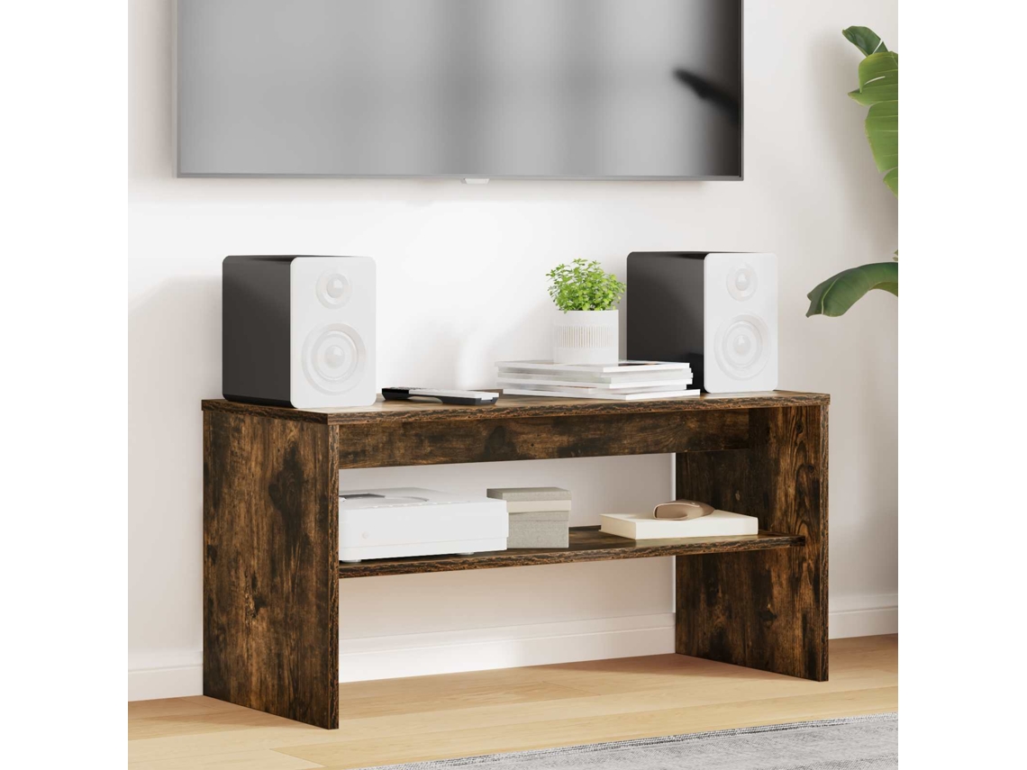 Vidaxl Gabinete Para Tv 80 X 35 X 40 Cm Carvalho Defumado