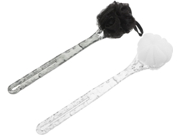 Lurelia Kit De 2 Buchas Vegetais De Banho De Cuidado Corporal, Cabo Longo, Dupla Face E Pega Ergonómica