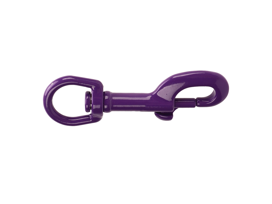 Gancho De Engate Com Olho Giratório De Aço Inoxidável 316 90mm 3.5 Polegadas Para Mergulho Marine Rigger Chaveiro Roxo