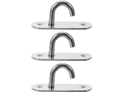 Conjunto De 3 Ganchos Parede Em Aço Inoxidável Housoutil, Com Formato