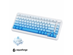 Teclado Mecânico Tri-modo Rgb Azul