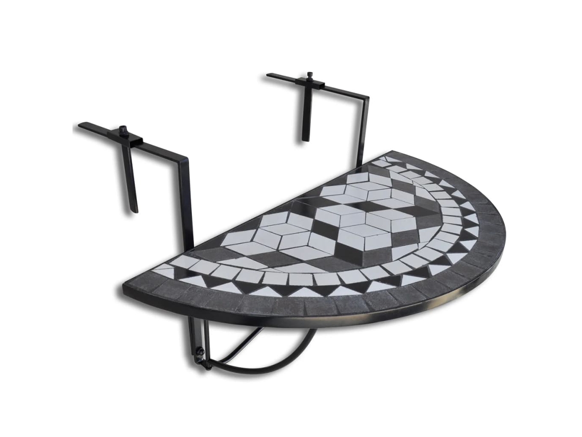 Balcony Table, Balcony Table Vidaxl Multicolor Cerâmica (76 X 56 X 64 Cm)