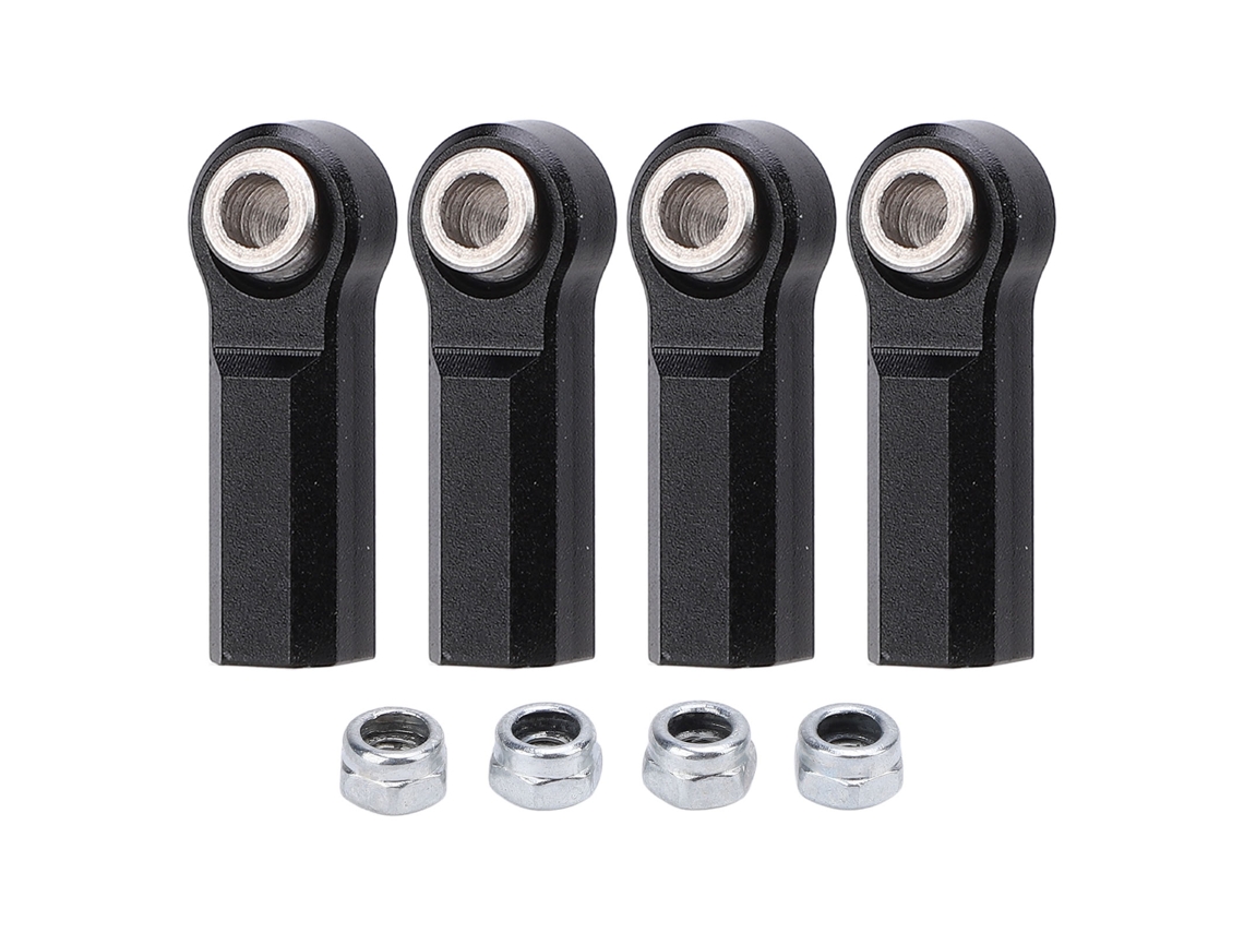 Mali 4pcs Junta de Bola de Metal para Carro Modelo 1/10 Diâmetro 7.0mm Rosca M4 Rc Car Junta de Bola Preta