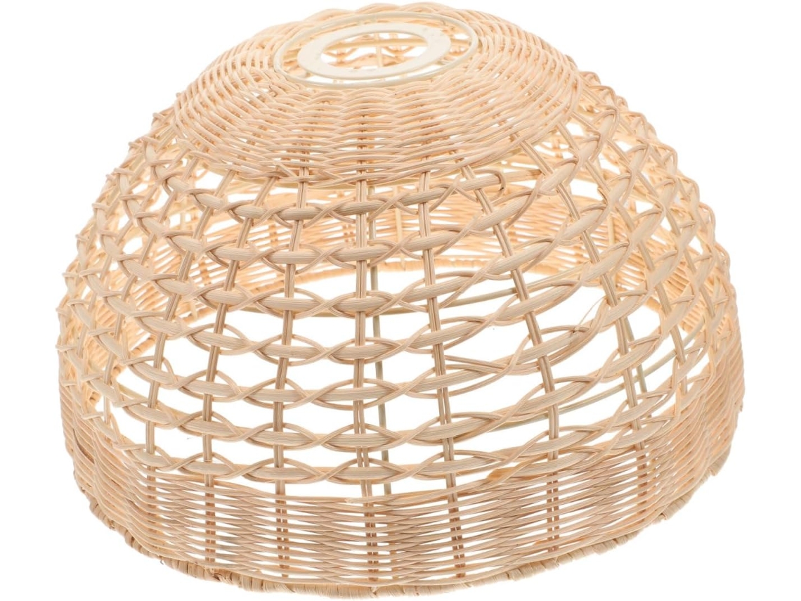 Luminária de Vime Trançado com Luz Natural, Moderna e Elegante, Ideal para Sala de Estar, Quarto, Cozinha e Ambientes Diversos. SFUSHOS