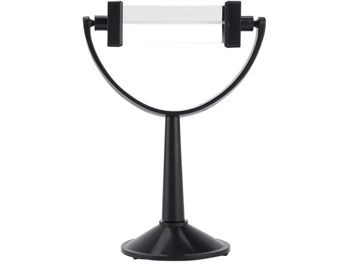 Prisma Triangular De Vidro Óptico Com Suporte Preto Para Experimentos Científicos E Ensino Do Espectro De Luz