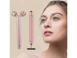 Massageador Facial 2 em 1 Qian com Rolo 3d e Formato de T para Lifting Antirrugas GOKOCO