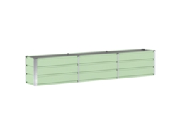 Conjunto 1 Floreira Vidaxl Verde Aço (240 X 40 X 45 Cm)