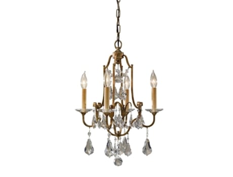Lustre FEISS Fe-Valentina4 Aço Da Valentina Vidro E14 4 Lâmpadas
