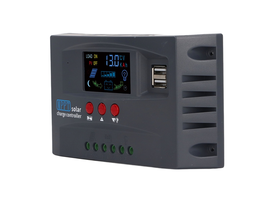 Controlador De Carga Solar Mppt 20a 12/24v Lcd