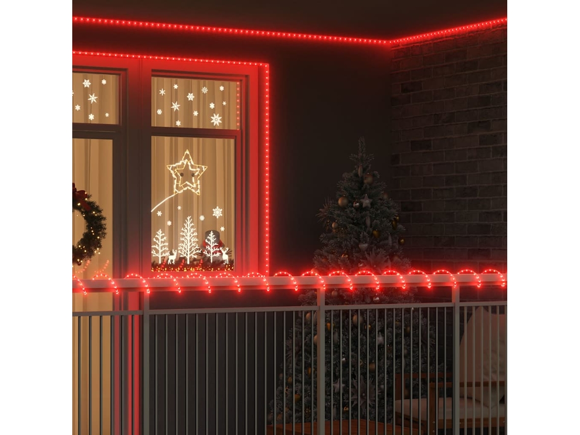 Vidaxl Luz De Corda Com 2400 Leds Vermelho 100 M Pvc