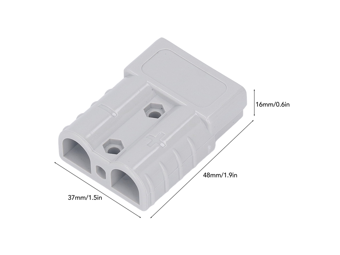 Conector Rápido Bateria 50a 600v Com Capa Pc