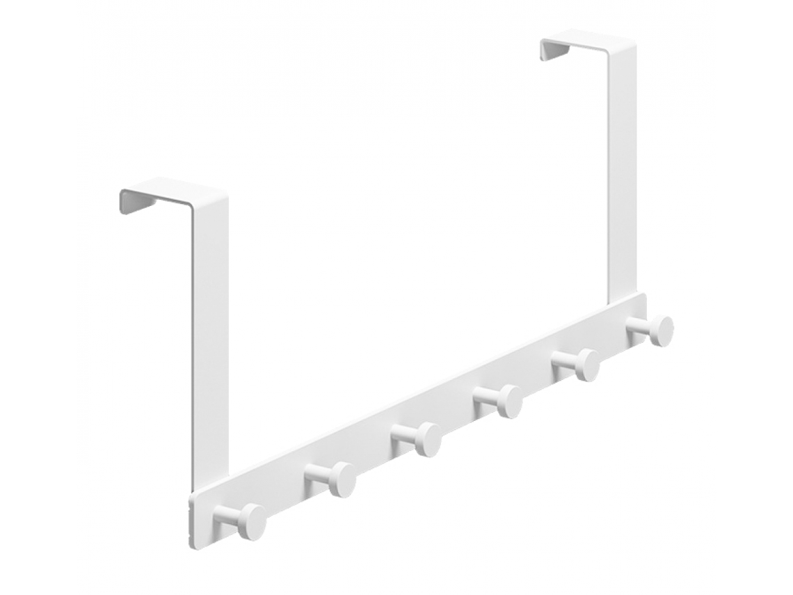 Lurelia Cabideiro De Porta, 6 Ganchos, Em Metal, Para Toalhas E Roupas, 44 Cm, Branco