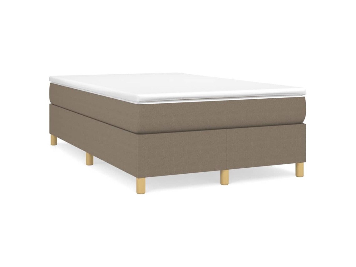 Cama com Molas e Colchão Tecido Castanho Acinzentado MAISON EXCLUSIVE (120x200 cm)