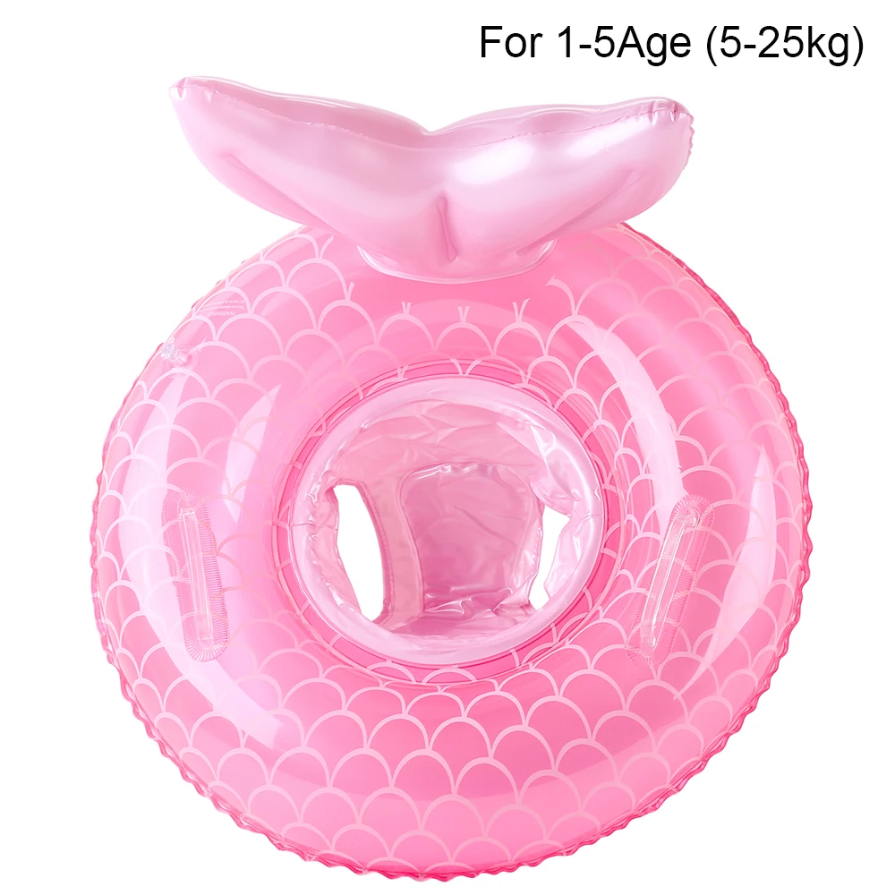 Tapete Flutuante Para Piscina Infantil (cauda De Peixe Rosa), Tapete Flutuante Para Piscina Para Bebês E Crianças Pequenas.
