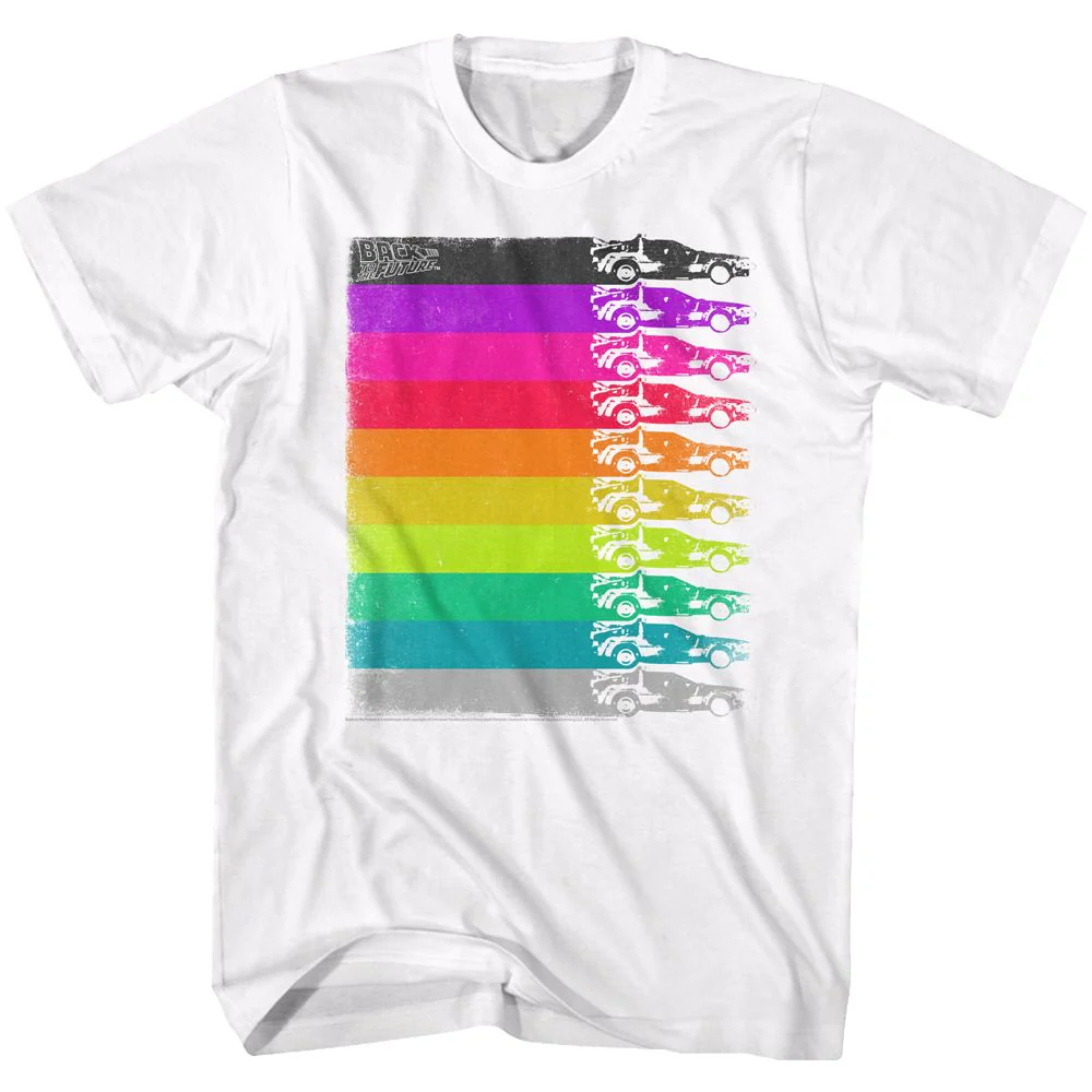 Unisex Adult T-shirt Rockinstone Back To The Future Movie The Colors Duke White Sizexl