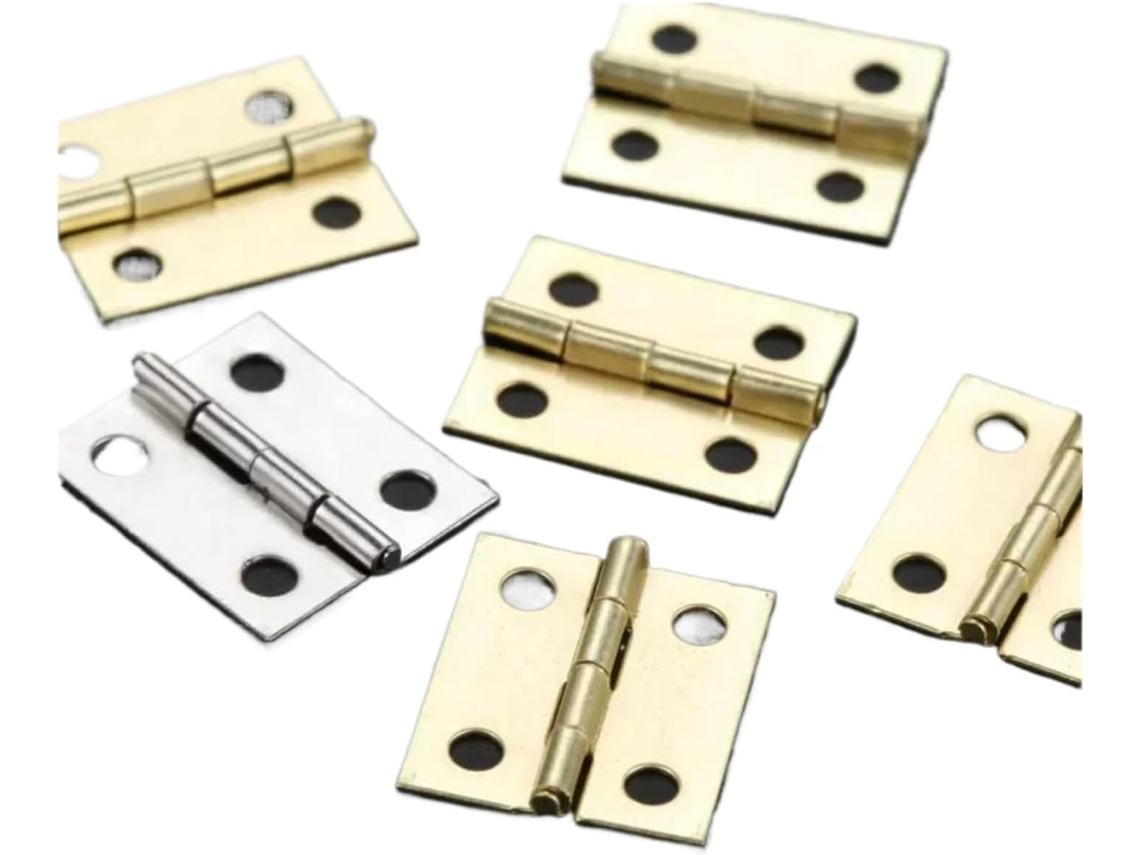 Mini Dobradiças Para Armários, Ferragens Móveis, Decorativas Pequenas