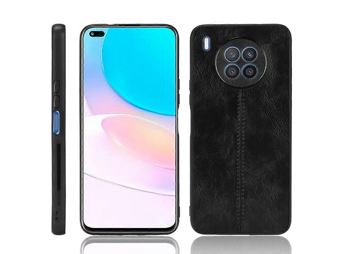 Capa Para Celular Com Estampa De Vaca Costurada Para Huawei Nova 8i / Honor 50 Lite