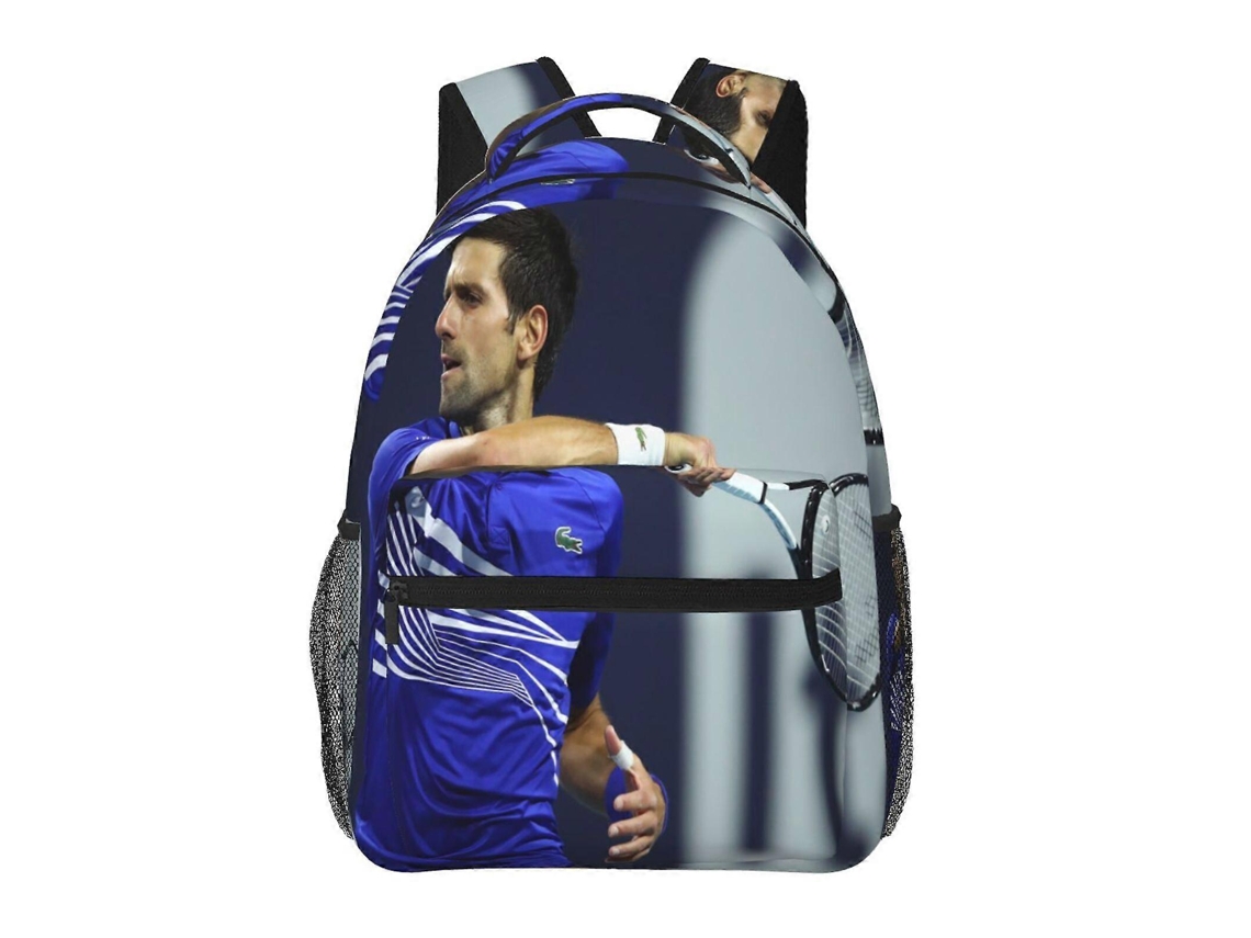 Mochila Novak Djokovic F123 Para Escola E Trabalho, Leve E À Prova Dágua, Mochila Estilosa Para Estudantes E Adultos C123 Olysi Shop