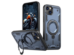 Capa Armor Híbrida Pc Tpu Para Iphone 14 Plus - Suporte De Anel Magsafe