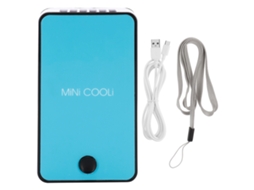Ventilador Sem Lâmina Portátil Secador de Cílios Adesivos Mini Ar Condicionado Usb Azul | S/MARCA