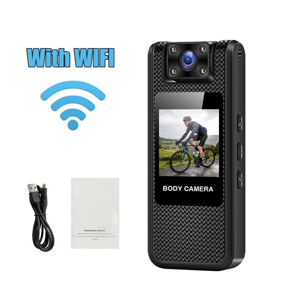 Ultra Hd 4k Mini Câmera Digital Portátil, Gravador, Infravermelho Visão Noturna Esporte Dv Ride Camera MDUG (versão Wifi 64g)