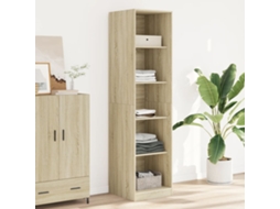Vidaxl Roupeiro 50x50x200 Cm Contraplacado Carvalho Sonoma